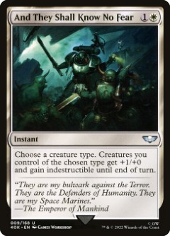 And They Shall Know No Fear Warhammer 40,000 Commander